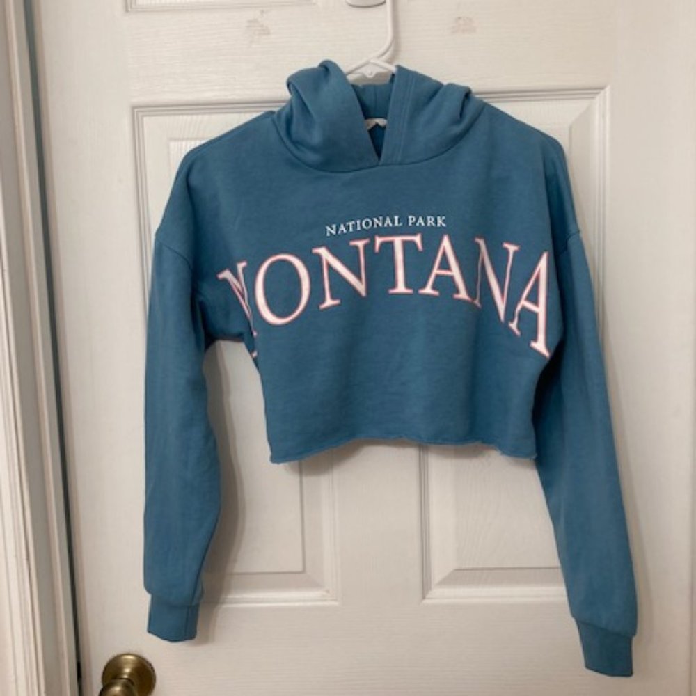 Candy Couture Cropped Hoodie for girls NWOT